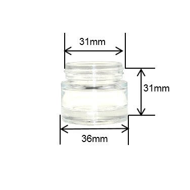 clear glass jar