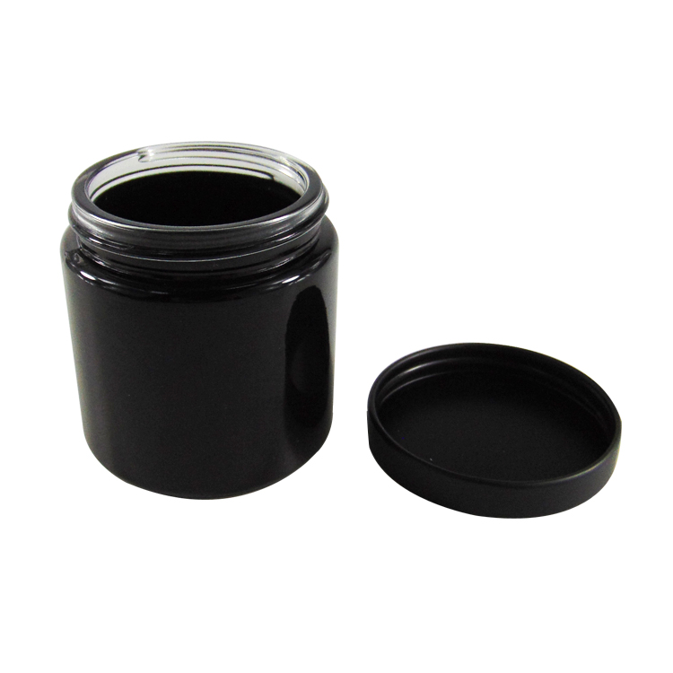 glass jar black 120ml 4oz