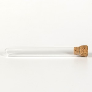 Round Bottom Baking Mouth Glass Test Tube Vial Experiment Teaching Instrument