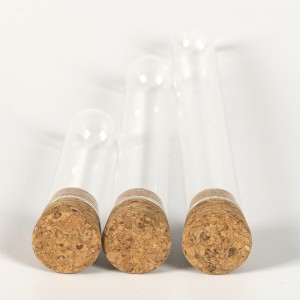 Round Bottom Baking Mouth Glass Test Tube Vial Experiment Teaching Instrument