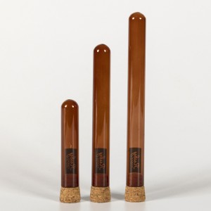 Round Bottom Baking Mouth Glass Test Tube Vial Experiment Teaching Instrument
