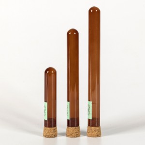 Round Bottom Baking Mouth Glass Test Tube Vial Experiment Teaching Instrument