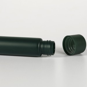 22*116mm Black Glass Pre-Roll Joint Tube with Childproof Tamper Evident Lid