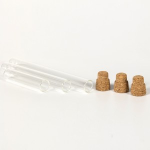 Round Bottom Baking Mouth Glass Test Tube Vial Experiment Teaching Instrument