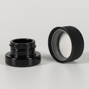 3g/5g Violet black concentrate dab glass container with childproof lid
