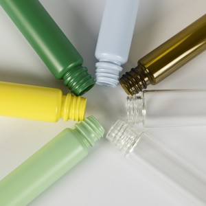 116mm Color Coating Glass Pre-Roll Tube with Wood Printed Childproof Lid