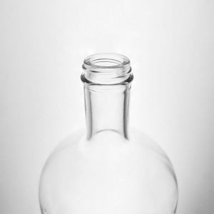 1.75L Screw Top Nordic Pinch Grip Glass Liquor Bottle