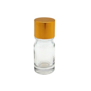 Best-Selling Airtight Glass Jars – MBK 5ml Clear Glass Bottle with Black Lid and Insert – Menbank