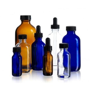 120ml Green Glass Bottle with Lotion Pump