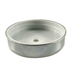 Galvanized 70 Mason Jar Drinking Lid with Hole