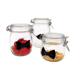 MBK Packaging 750ml Clear Glass Storage Food Mason Jar