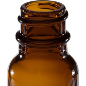 MBK Packaging 15ml Amber Glass Bottle with Phenolic Lid