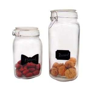 Best quality Mason Jar – Square 1.5L Glass Kitchen Sotrage Jar Set – Menbank