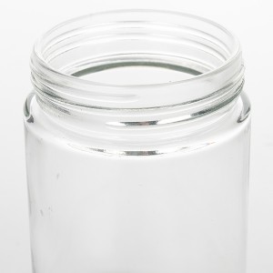 Tall 12OZ Glass Straight Side Jar For Coffee Storage