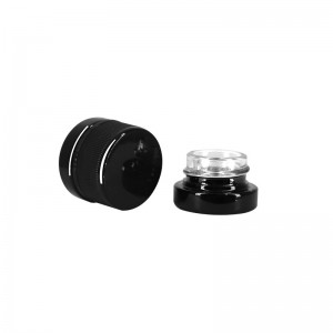 5ml 7ml 9ml UV Coating Black Glass Dab Conatiner with CR Lid