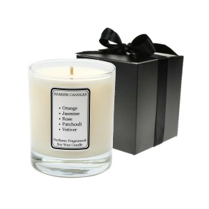Luxury Wax Filled Elegant 5 Oz Glass Candle Jars