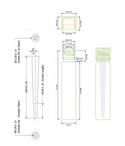 116mm Matt White Pre-Roll Joint Doob Tube with Child Resistant Lid