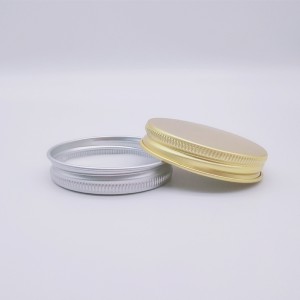 MBK Packaging 4oz clear straight side glass jar with golden alumiumum lid