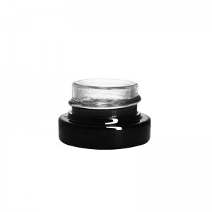 5ml 7ml 9ml UV Coating Black Glass Dab Conatiner with CR Lid