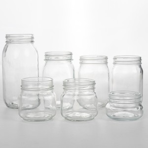 8OZ Square Glass Mason Jar with Daisy Cut Lid for Storage canning