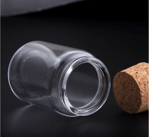 Borosilicate Small Glass Bottle with Cork Stopper for Wedding Favor