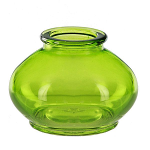 Vintage 3.4oz bean glass jar no cork