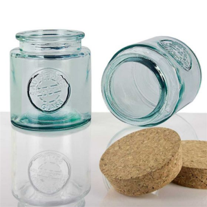Vintage Authentic Bath Salt Jar 500ml made from Recycled Glass