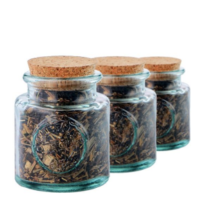 Vintage Authentic Bath Salt Jar 500ml made from Recycled Glass