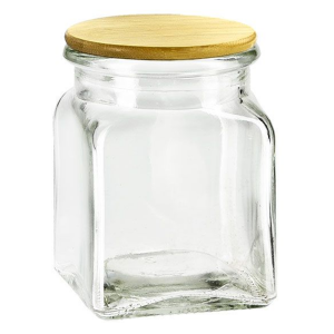 1.5OZ Flint Square Glass Bottle with Cork