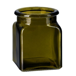 1.5OZ Flint Square Glass Bottle with Cork