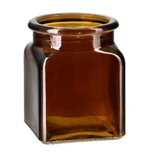 1.5OZ Flint Square Glass Bottle with Cork