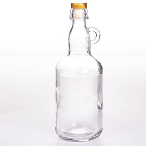 750ml Glass  Moonshine Jug with Bar Top T-Cork