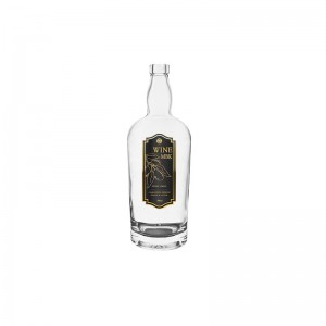 1L Bar Top GlassTennessee Liquor Bottle Thick Bottom