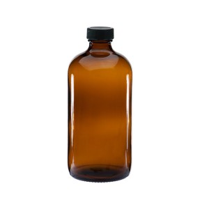 16oz Amber Glass Essential Oil Bottle – Refillable Thick Glass for Aromatherapy & Carrier Oils – Menbank
