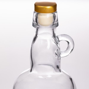 750ml Glass Moonshine Jug with Bar Top T-Cork
