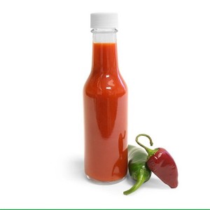 5oz Woozy Round Glass Bottle with Plastic Lid