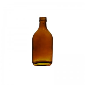 175ml Flask Amber Glass Liquor Bottle