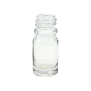 Best-Selling Airtight Glass Jars – MBK 5ml Clear Glass Bottle with Black Lid and Insert – Menbank
