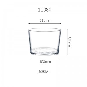 18 oz Clear Empty Scented Candle Jars with Bamboo Lid