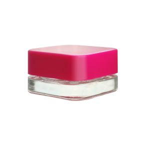 7ml Cube Jar Glass Container with Dual Compartments