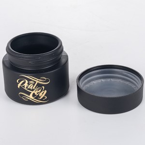 Professional China 2oz Jar – 2OZ Clear Glass Stash Jar with Black Child Proof Lid