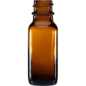 MBK Packaging 15ml Amber Glass Bottle with Phenolic Lid