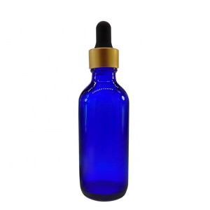 2OZ 60ml Cobalt Blue Glass Bottle with Glass Dropper
