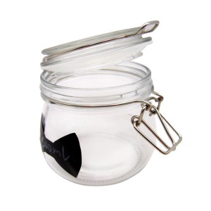 MBK Packaging 500ml Round Airtight Glass Clip Jar