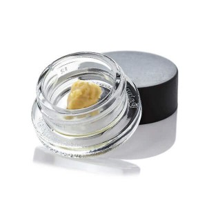 15ml Clear Round Cannabis Concentrate Glass Jar with CR Lid