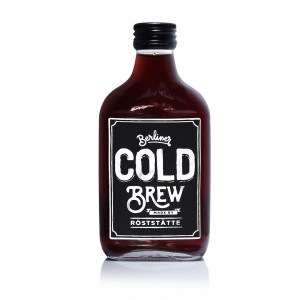flask glass bottle for cold brew coffe with aluminum lid