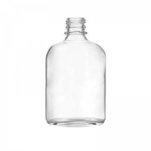 Flask 200ml Glass Drinking Bottle with Tamper Evident Lid