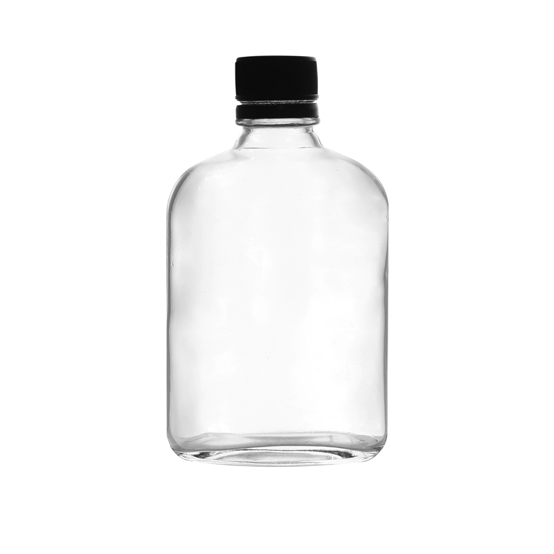Flask 200ml Glass Drinking Bottle with Tamper Evident Lid Featured Image