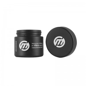 2OZ Straight Side Matt Black Glass Jar with 50mm Child Resisitant Lid