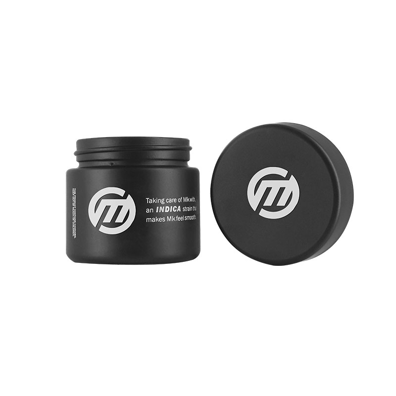 2OZ Straight Side Matt Black Glass Jar with 50mm Child Resisitant Lid Featured Image